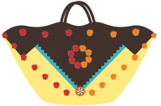 Sicily Bag beach bag straw bag coffa bag