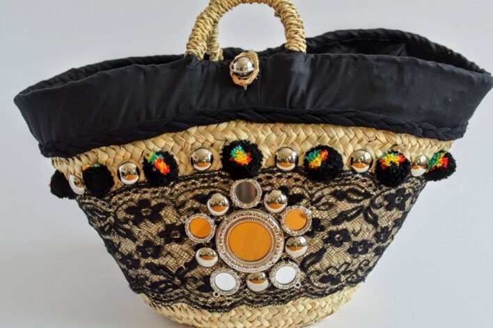 Sicily Bag beach bag straw bag coffa bag