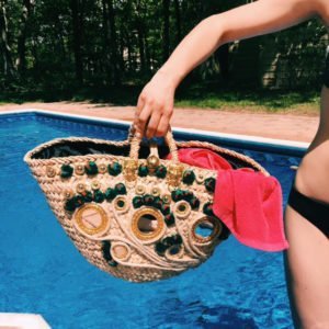 Sicily Bag beach bag straw bag coffa bag