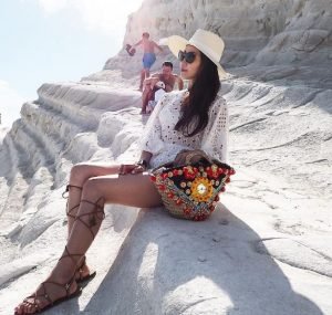 Sicily Bag beach bag straw bag coffa bag