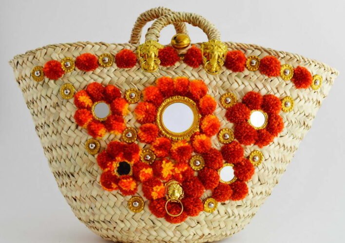 Sicily Bag beach bag straw bag coffa bag