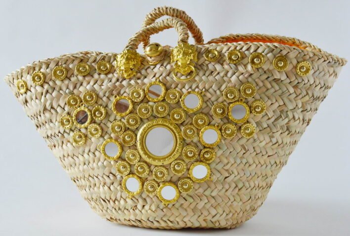 Sicily Bag beach bag straw bag coffa bag