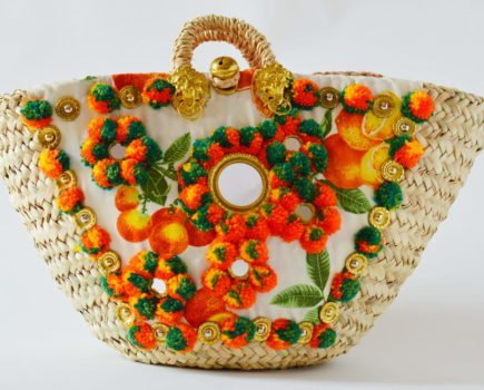 Sicily Bag beach bag straw bag coffa bag